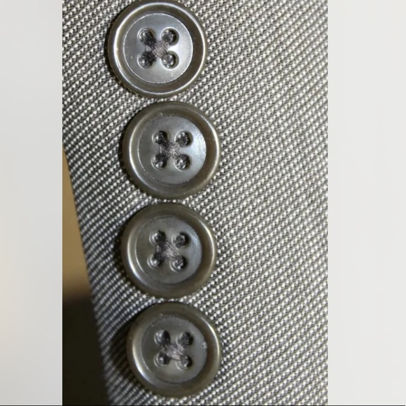 Calvin Klein Macy 39R Men Blazer 2 Buttons 100% Wool Lined Gray - Picture 4 of 11